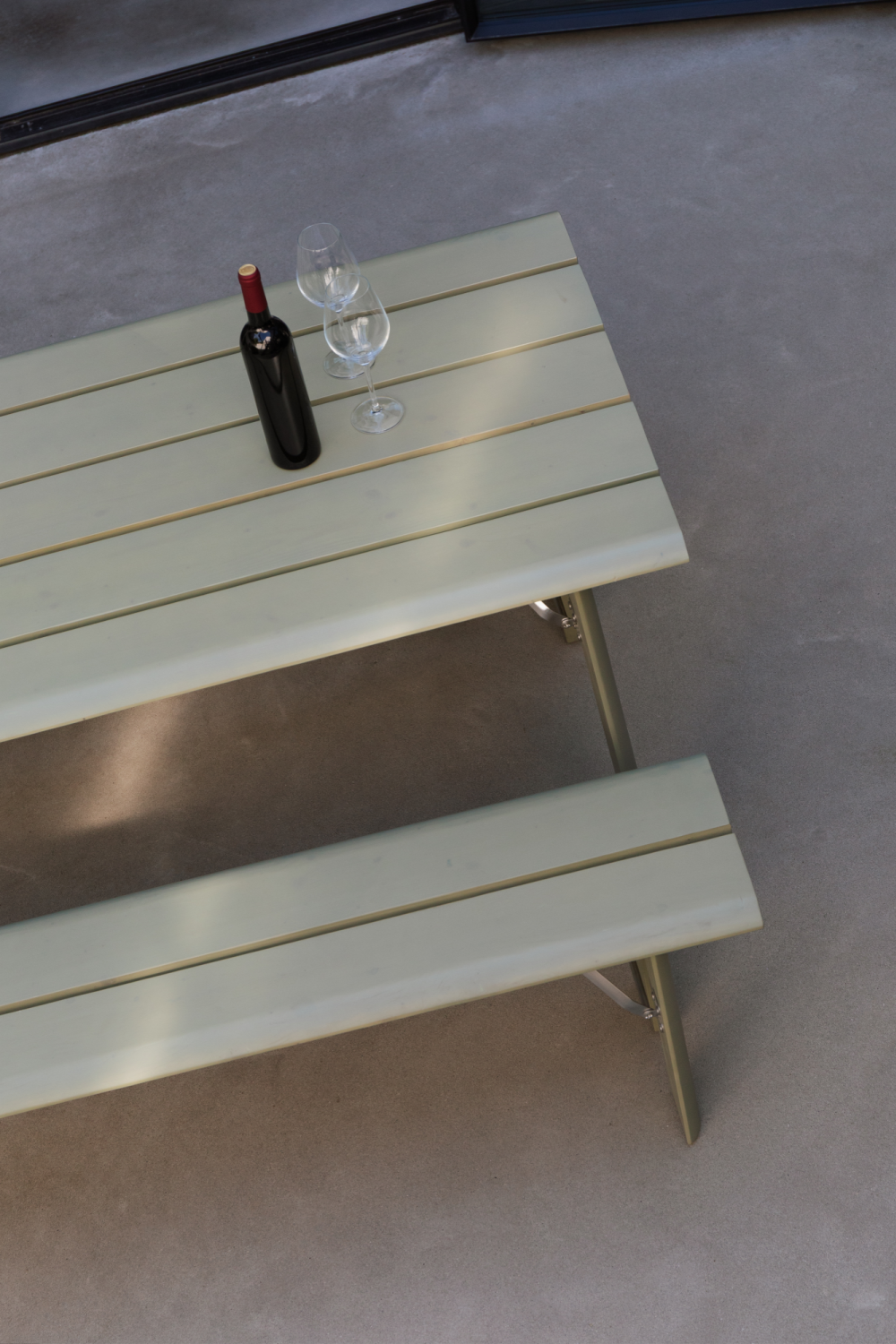 Table basse d'extérieur pliable