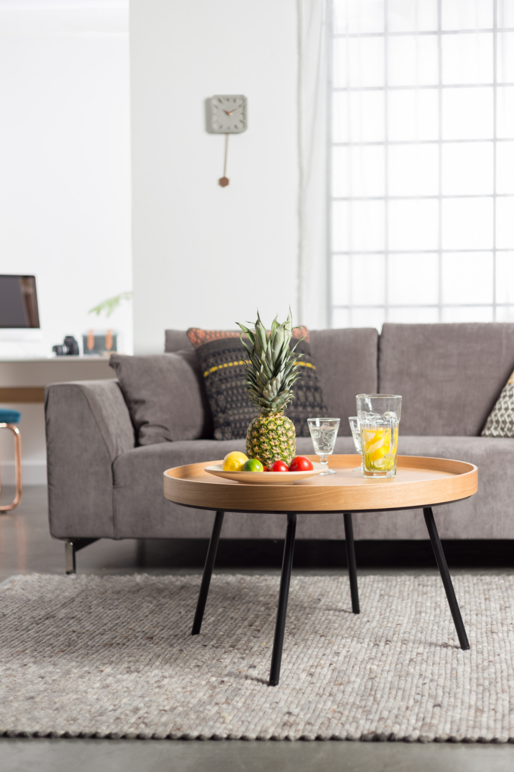 Table basse avec plateau amovible