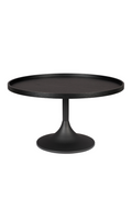Table basse ronde noire