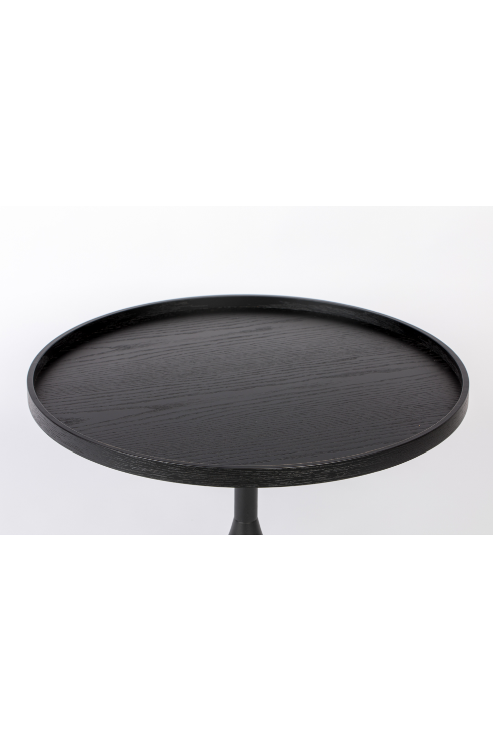 Table basse ronde noire