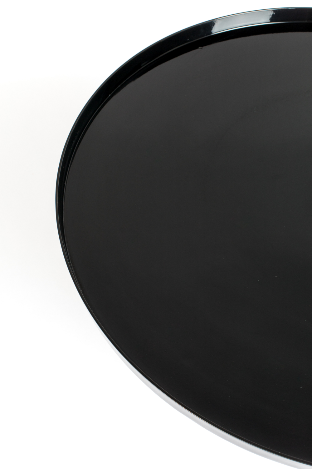 Table basse ronde noire