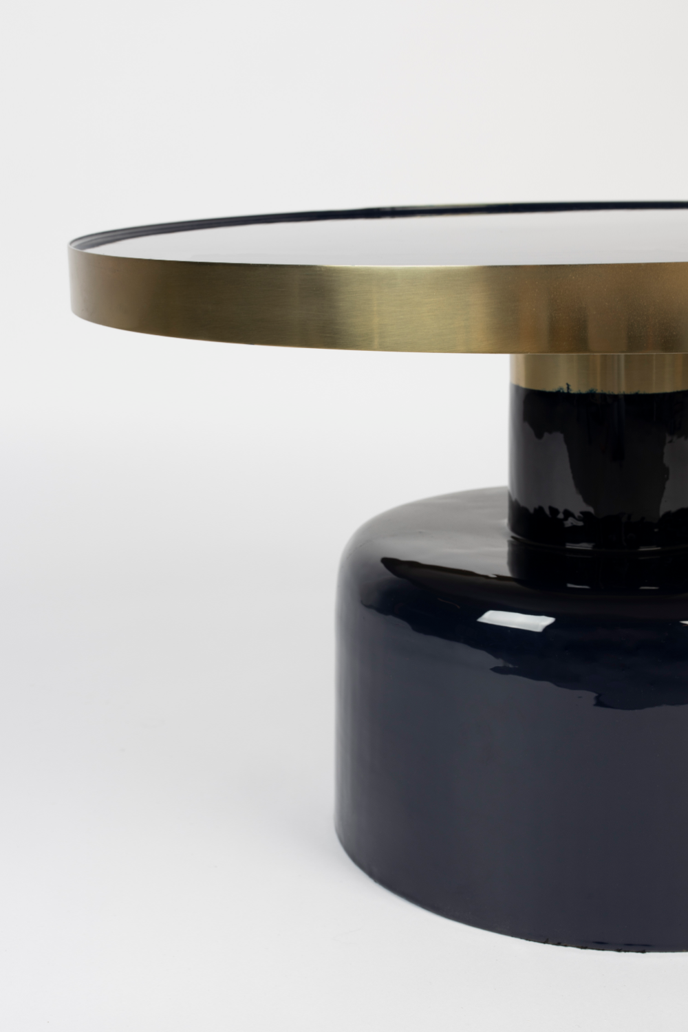 Table basse ronde émaillée