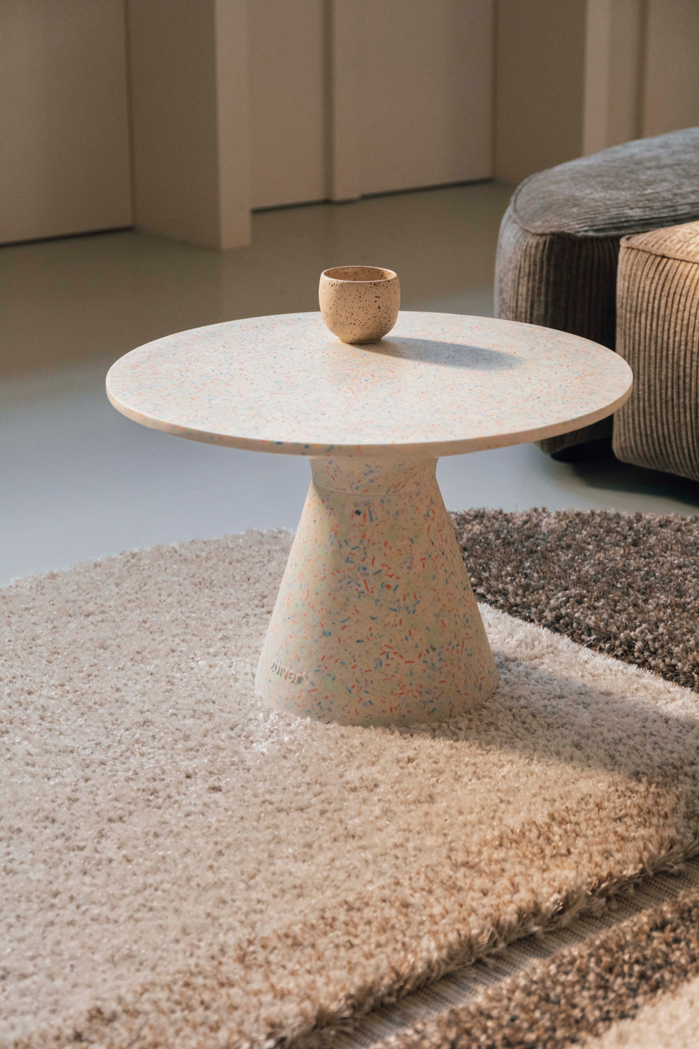 Table basse piédestal intérieure/extérieure