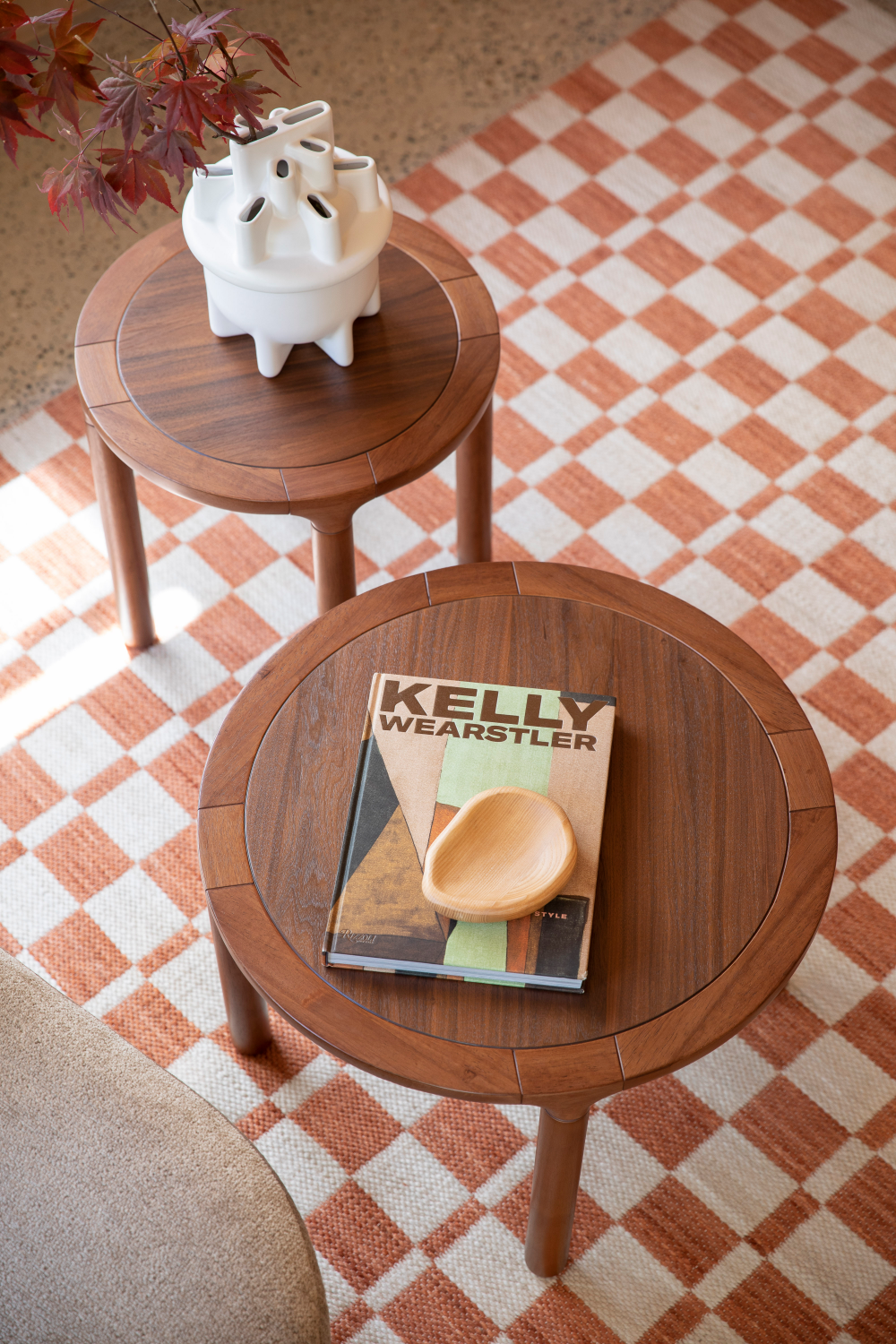 Table basse ronde en bois